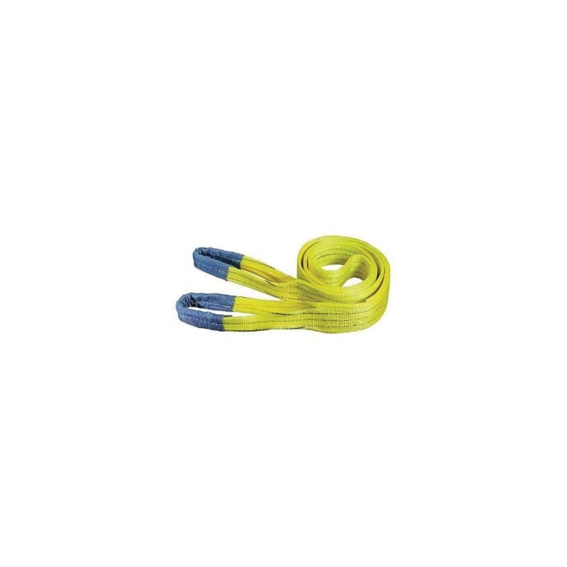 Sangle de levage avec bande double couche 100mm - 5m x 100h mm. - capacité 3000 kg, couleur jaune