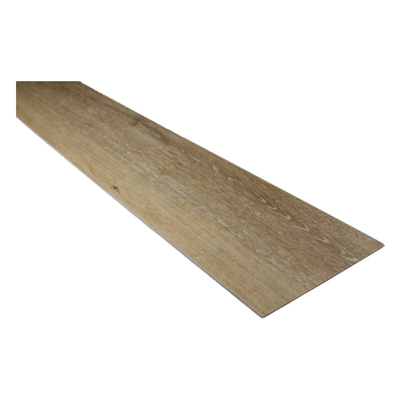 Sol spc haute résistance clipsable tout en un cèdre patiné 1,95 m² (couche d'usure de 0,5 mm) - Coloris - Cèdre patiné, Epaisseur - 5 mm, Largeur