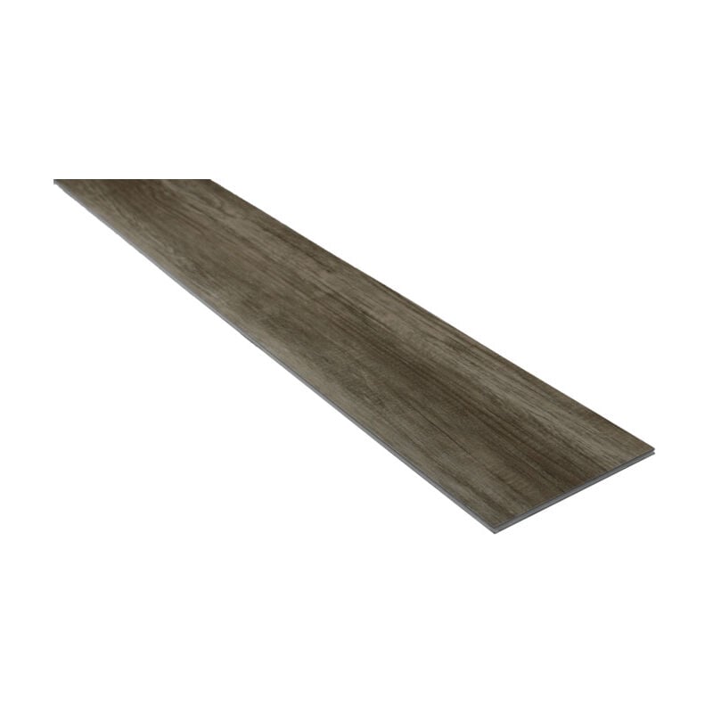 Sol spc haute résistance clipsable tout en un gris 1,95 m² (couche d'usure de 0,5 mm) - Coloris - Gris patiné, Epaisseur - 5 mm, Largeur - 228 mm,