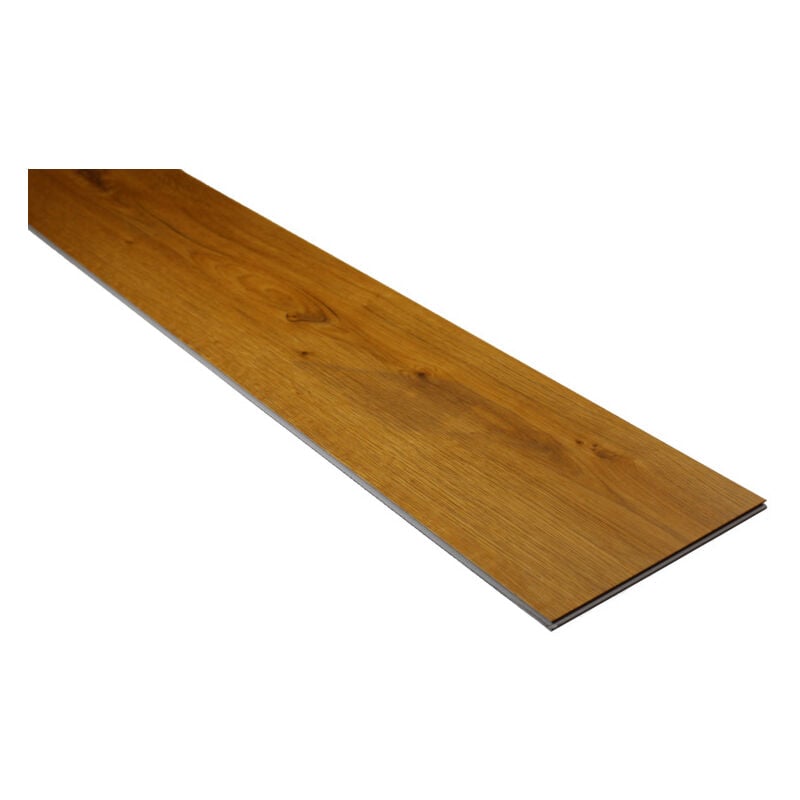 Sol spc haute résistance clipsable tout en un Séquoia 1,95 m² (couche d'usure de 0,5 mm) - Coloris - Séquoia, Epaisseur - 5 mm, Largeur - 228 mm,