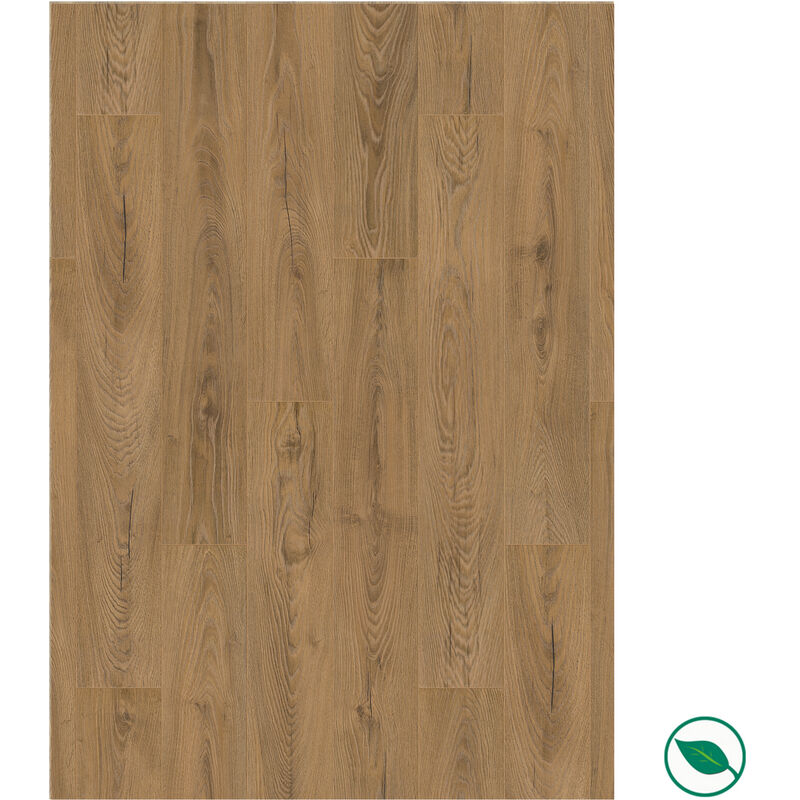 Sol stratifié effet parquet - ép 12mm - Inca Carpenter Oak - boite de 6 lames soit 1,48 m2 - ko Atlantic 12 K476 - pefc 70%