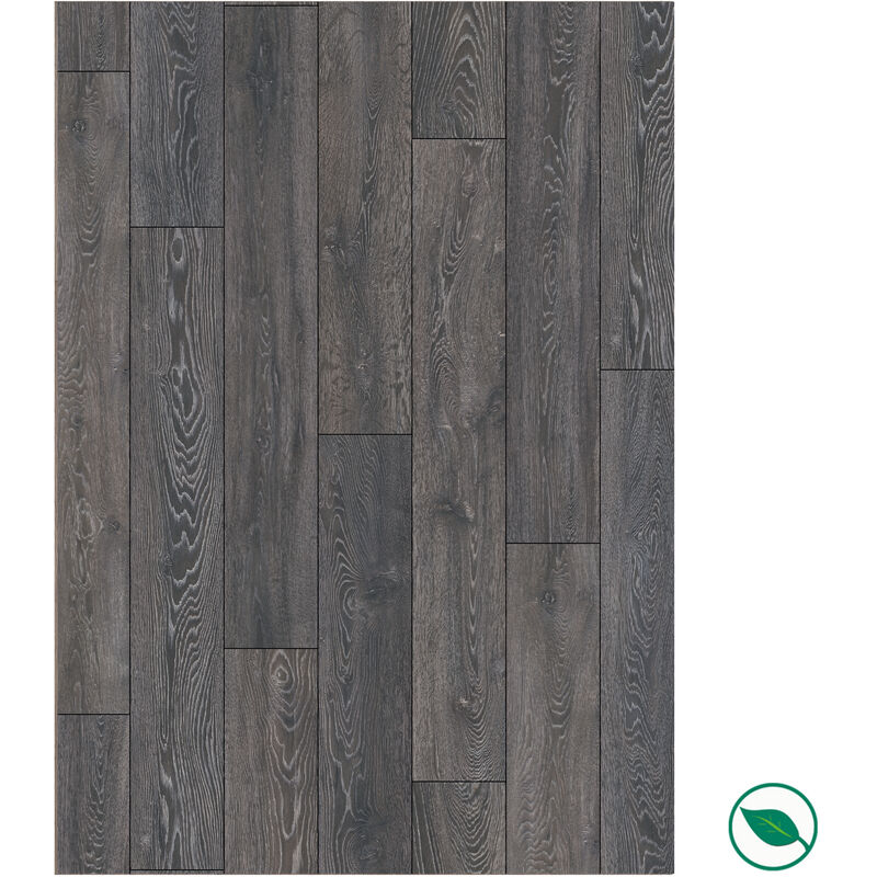 Sol stratifié effet parquet - ép 8 mm - bedrock oak - boite de 9 lames soit 2,22 m2 - ko Supernatural Classic 5541 - pefc 70%