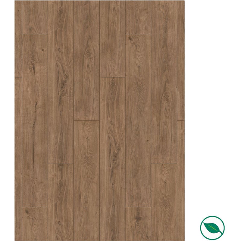 Sol stratifié effet parquet - ép 8 mm - gondola oak - boite de 9 lames soit 2,22 m2 - ko Supernatural Classic K468 - pefc 70%