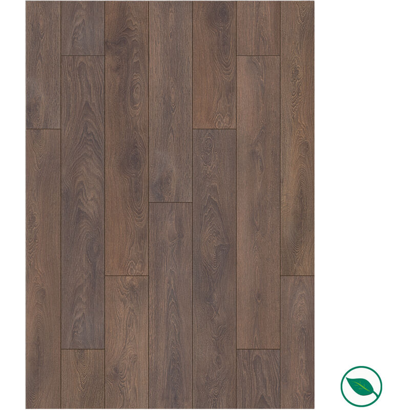 Sol stratifié effet parquet - ép 8 mm -shire oak - boite de 9 lames soit 2,22 m2 - ko Supernatural Classic 8633 - pefc 70%
