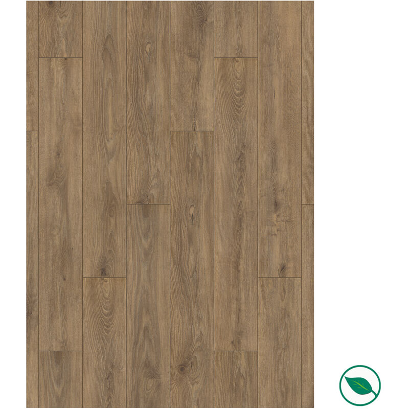 Sol stratifié effet parquet - ép 8mm - Antique Cashmere Oak - boite de 9 lames soit 2,22 m2 - ko Atlantic 8 K471 - pefc 70%