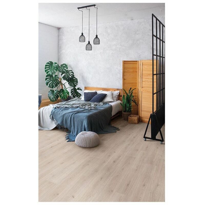 Sol stratifié 7 mm pose flottante Viggo Chêne aries 19,3x138 - Dimensions:19,3x138 - Chêne aries -2.397 m2