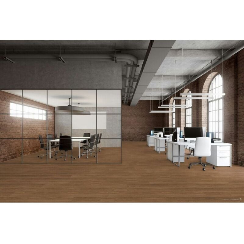 Deladeco - Sol stratifié 8 mm pose flottante Vilfrid Chêne pégase 19,3x138