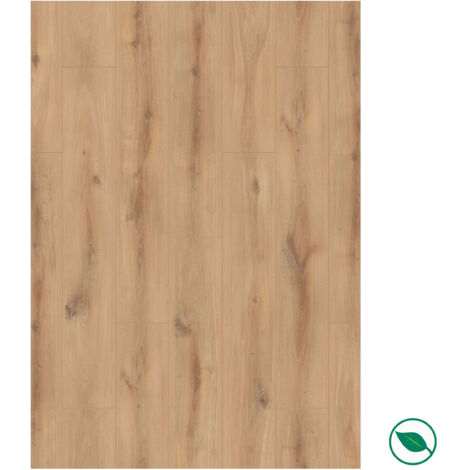 Sol stratifié effet parquet – 8 mm – boîte de 9 lames - 2,22 m2 – EH AQUAFIT8 K230 PURE+ Golden Vista Oak