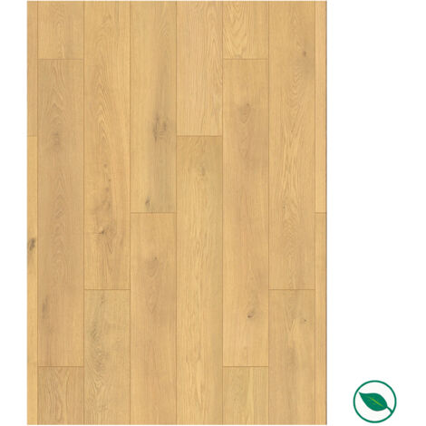 Sol stratifié effet parquet – 8 mm – boîte de 9 lames - 2,26 m2 – EH AQUAFIT 8 K726 PURE+ Honey Ethereal Oak