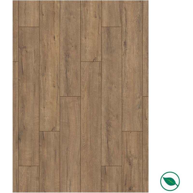 Sol stratifié effet parquet – 8 mm – boîte de 9 lames - 2,26 m2 – eh villa K635 pure+ Fawn Apollo Oak