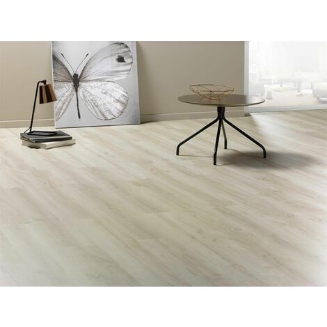 Sol Stratifié - Série DOMOFLOOR - 19,2 x 129 DOMOFLOOR 223W JASPER avec 4 chanfreins - Vendu par boîte complète