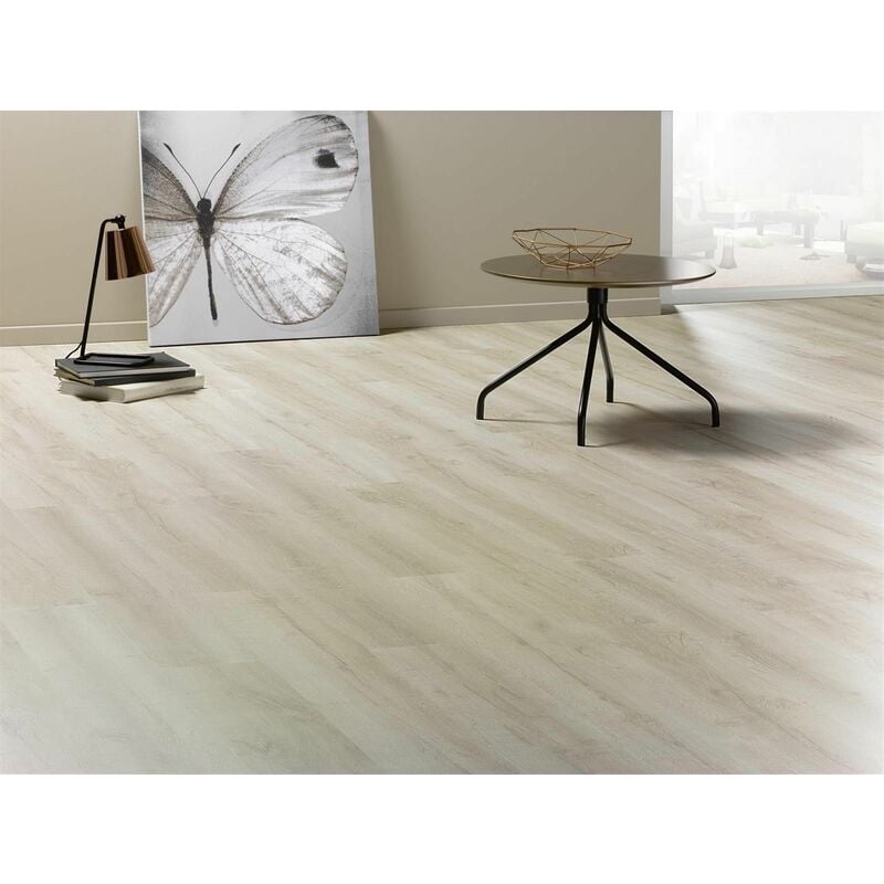 Sol Stratifié imitation bois - Série domofloor - 19,2 x 129 domofloor 224W ontario avec 4 chanfreins - Vendu par boîte complète