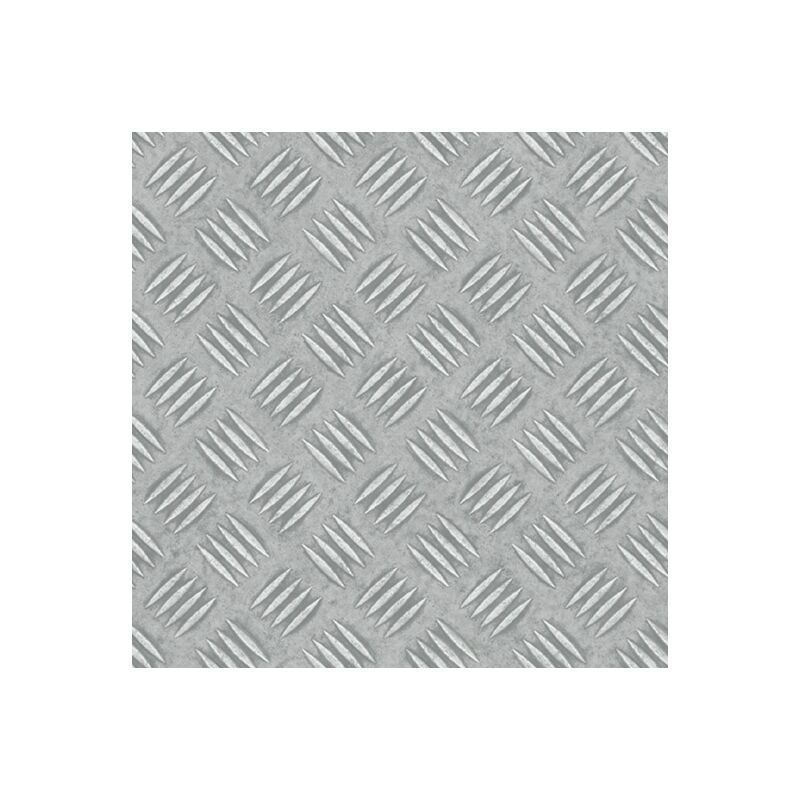 Sol Vinyle First - Imitation tôle métallique Grain de Riz - Rouleau de 4m x 2m