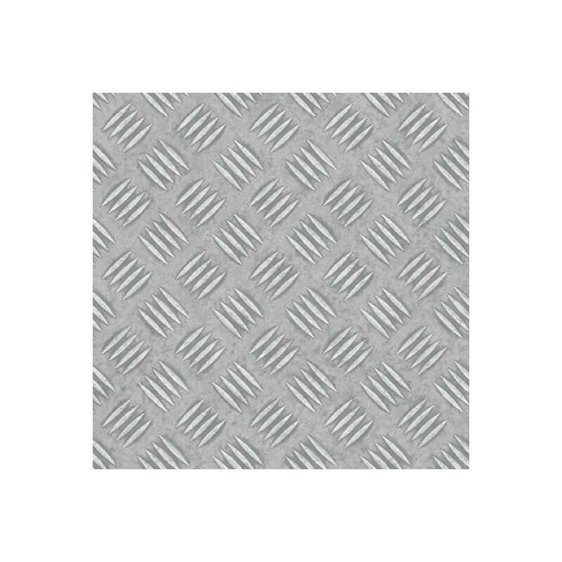 Sol Vinyle First - Imitation tôle métallique Grain de Riz - Rouleau de 3m x 3m
