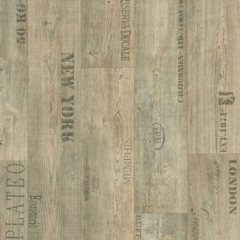 Sol Vinyle Imitation parquet marqué - Rouleau de 2m x 12m