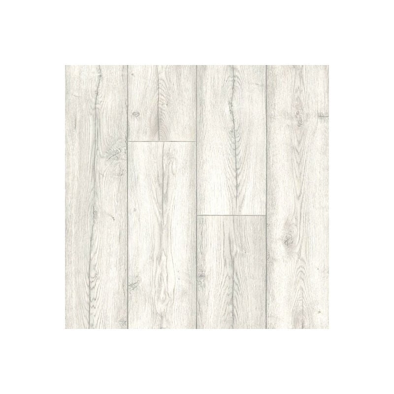 Sol Vinyle Link Plus - Imitation parquet vieilli blanchi - Surface brillante - Rouleau de 4m x 3m