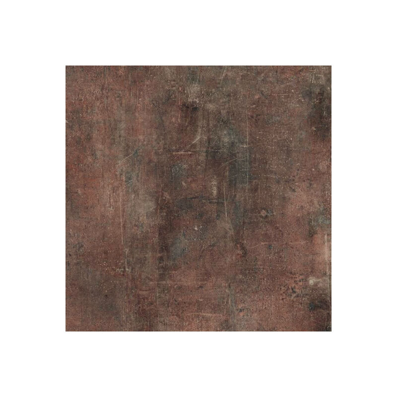 Sol Vinyle Loft - Aspect béton griffé - Brun cuivré - Surface brillante - Rouleau de 4m x 2m