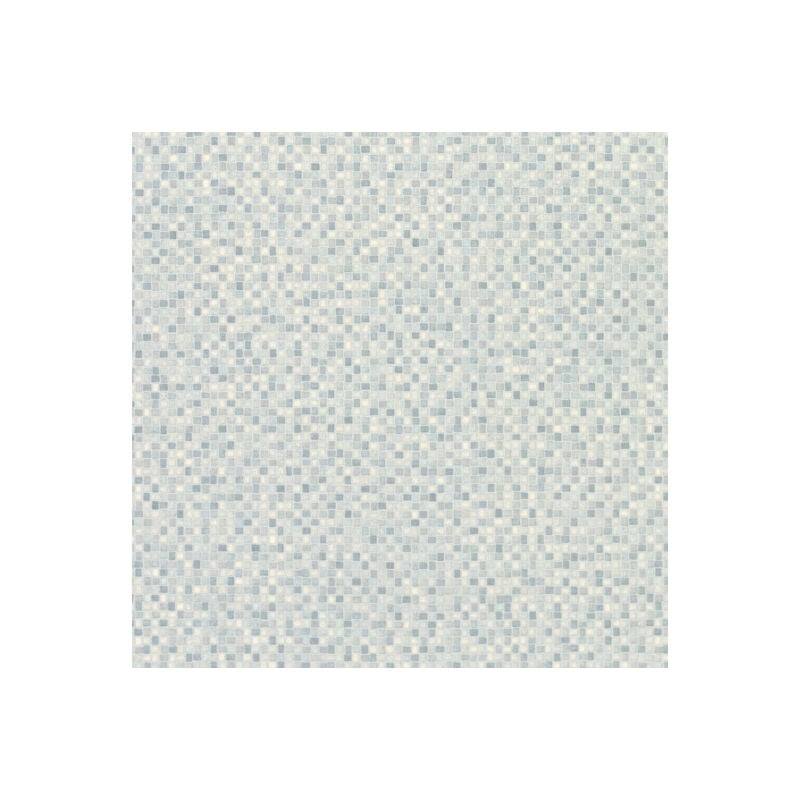 Sol Vinyle Style - Carrelage petite mosaïque argentée - Bleu - Rouleau de 4m x 2m