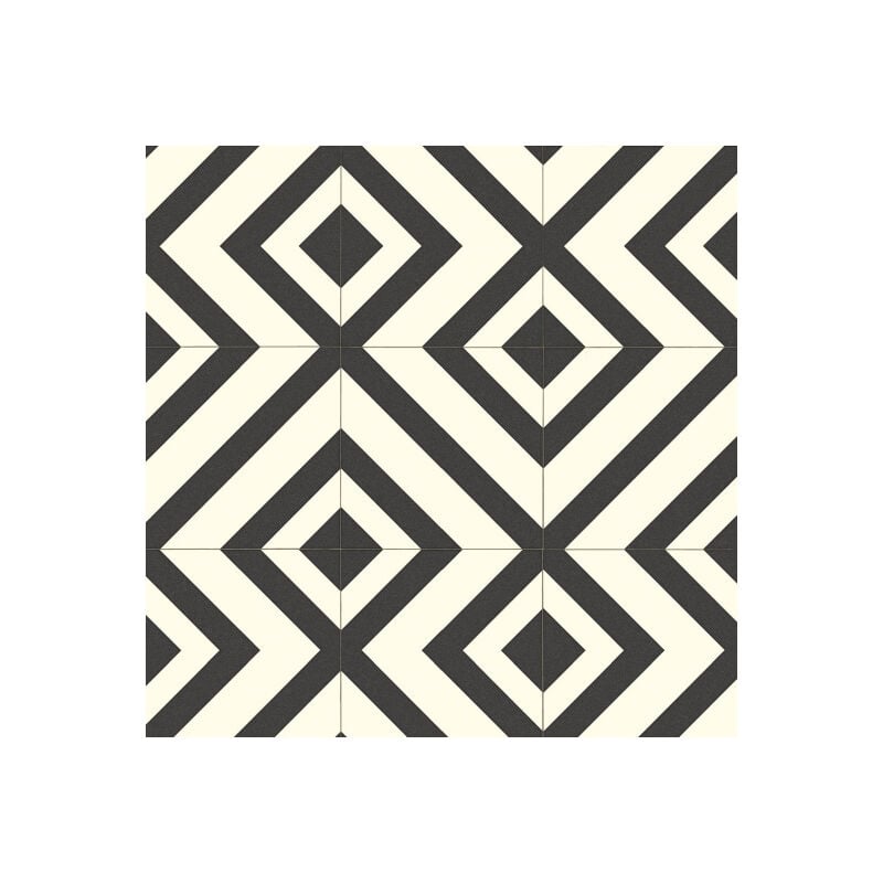 Sol Vinyle Style - Imitation Carrelage losange - Rouleau de 3m x 4m