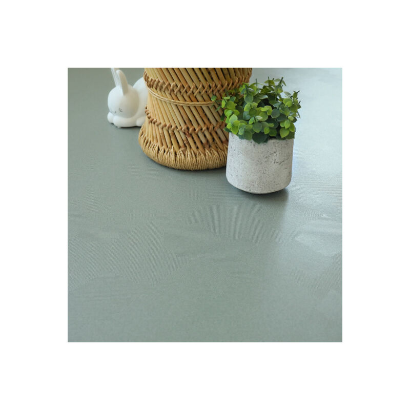 Sol Vinyle Tactile - Jeu de formes géométriques - Vert de gris - Rouleau de 4m x 3m
