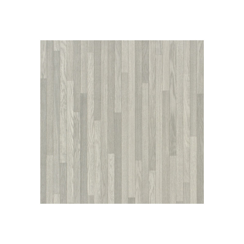 Sol Vinyle Textile économique - Parquet lames étroites - Chêne gris - Rouleau de 3m x 2m