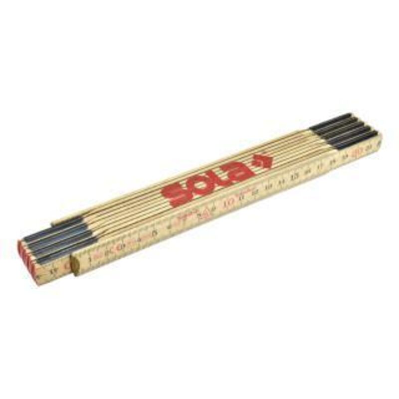 Sola H59-2-10 H2/10 Faltbares Holzlineal 2m - 10 Stück.