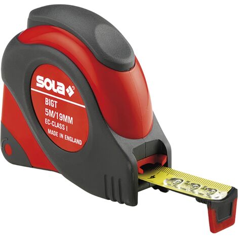 Sola Rollbandmaß BigT 5m Bandmaß Metermaß Messtechnik Taschenmaßband 50021301