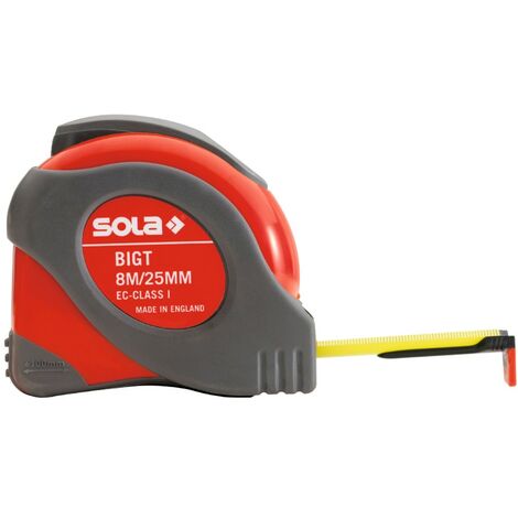 Sola Rollbandmaß BigT 8m Maßband Bandmaß Messtechnik Taschenmaßband 50021401
