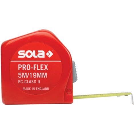 SOLA Taschenbandmaß Pro-Flex 3mx13mm gelb
