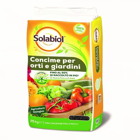 SBM LIFE SCIENCE Solabiol Orto e Giardino x 25 kg 4 mesi
