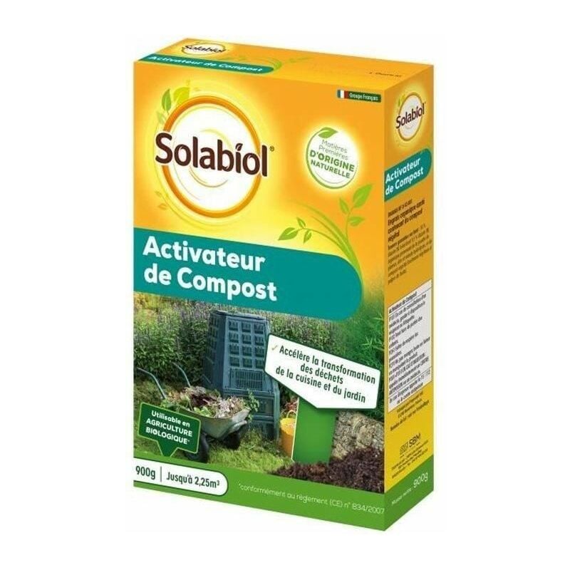 Solabiol SOACTI900 ACTIVATEUR DE Compost Naturel-PRET A l'emploi 900 G, Utilisable en Agriculture Biologique, 16 x 5 x 23 cm