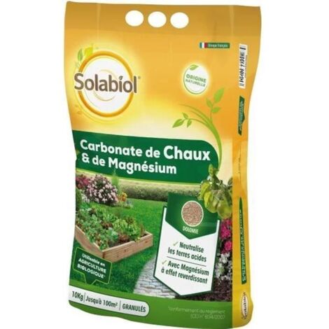 SOLABIOL SOCHAUX10 KALK UND MAGNESIUMCARBONAT IN GRANUL S | NEUTRALISIERT BODENSÄURE, BEGRENZT MOOS | VERWENDBAR