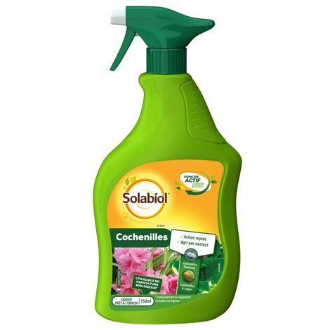 SOLABIOL SOCOCHPAL750N - Anti-Cochenilles- Pulvérisateur 750 ml- Élimine oeufs, larves et adultes - Utilisable en Agriculture Biologique