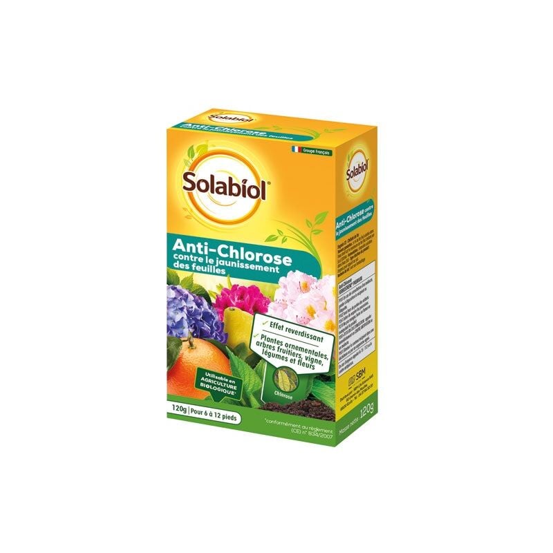 Solabiol - SOFER120 - Engrais Universel - Contre le jaunissement des feuilles - Effet reverdissant - Utilisable en Agriculture Biologique
