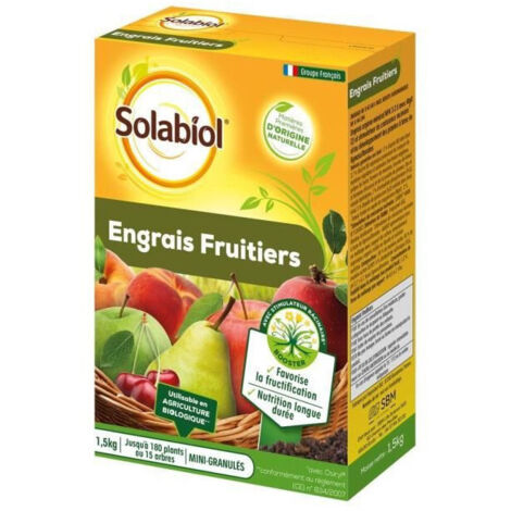 SOLABIOL SOFRUY15 Concime per Fruttiferi - 1,5 Kg