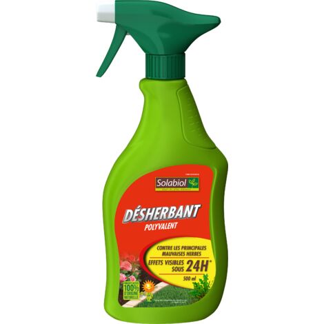 SOLABIOL SOHERBIOPAL500 Désherbant Polyvalent 500 ML Ultra Puissant | Prêt-à-l 'Emploi