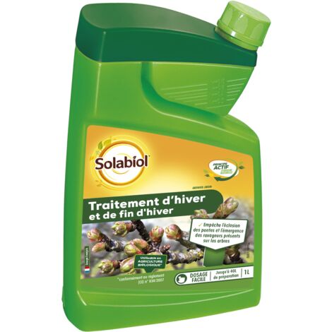 SOLABIOL SOHIV1 Traitement Fin d'hiver 1L Concentré Insecticide Préventif Dosage Facile Jusqu' à 40 L de préparation Utilisable en Agriculture Biologique