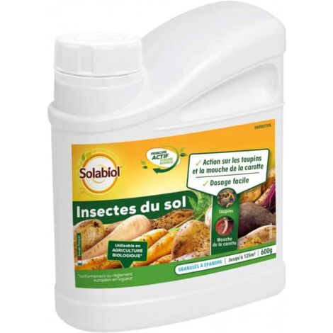 SOLABIOL tratamiento contra insectos del suelo, 600g granulado listo para usar SOLABIOL