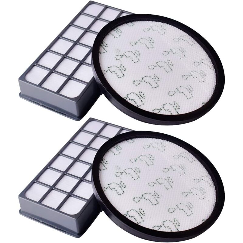 Remplacement Filtre Rowenta X-Trem Power Cyclonic ZR006001 2 Fitre Pré-moteur + 2 Hepa de Filtre Accessoire pour Aspirateurs