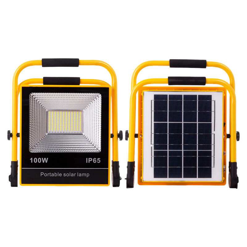 Solaire led Floodlight 50W 6500K Panneau: 6V/9W Battery: 3.2V/12000MaH Remote Control [HO-SolaireFL-50W-05]