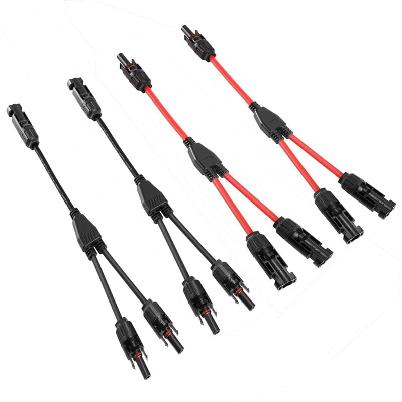 Houhence - Solaire Panneau Câble Connecteur Professionnel (1 à 2 branches) y Connecteurs Câble Solairede Panneau Solaire mmf + ffm Adaptateur Solaire