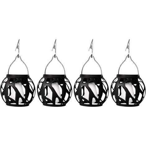 Solaire tanche Pour Ext rieur Lanterne Flamme Solaire D