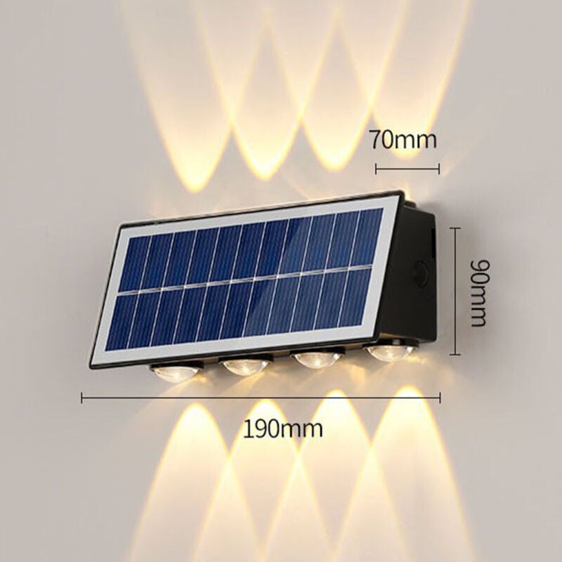 Solaire Waser Washer Outdoor Termroproping Lamp Landscape Garden Villa Night View Decoration IP65 Grade