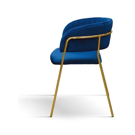 SOLANA - sedia di design moderno in velluto