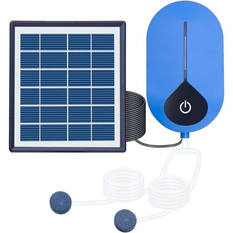 Solar air pump, 3 operating modes, pond aerator, bubble oxygen generator, 1.5W