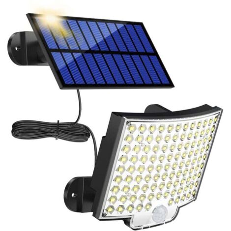 Solar-Außenleuchte, 106 LEDs, Bewegungsmelder, IP65 wasserdicht, breiter Abstrahlwinkel