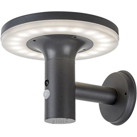 Solar Außenwandleuchte mit LED-Sensor 10W Alaska anthrazit 77017 Rabalux
