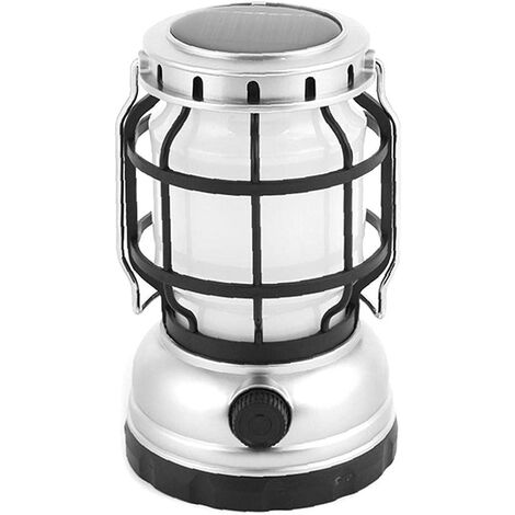 main image of "Solar Camping Light USB Rechargeable Waterproof LED Outdoor Lantern Shaped Tent Lamp"