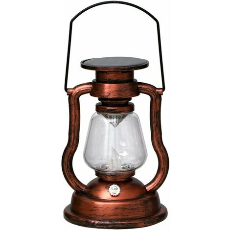 Solar Candle Light,Solar Powered Hanging Candle Light Retro LEDs Oil Lamp Flickering Flameless Solar Lantern Outdoor Hanging Lighting for Patio Garden Yard Tent