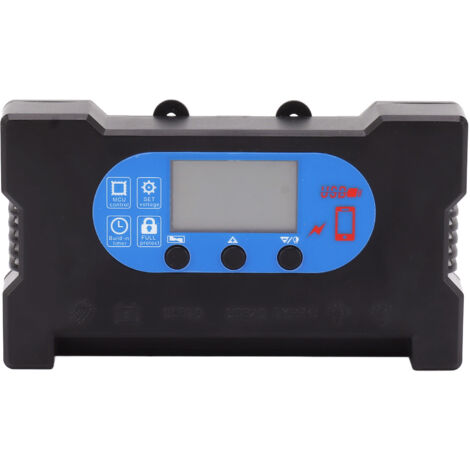 Solar Control Dual USB Type C DC Fast Charging Solar Charge Discharge Controller Solar Panel Controller 80A